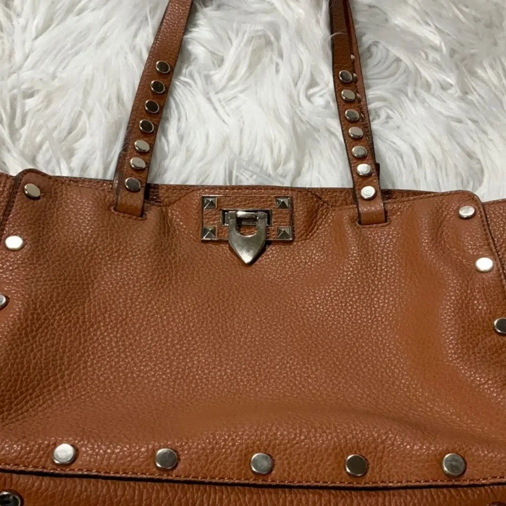 LAURENT Teffel Studded Pebbles Leather Tote